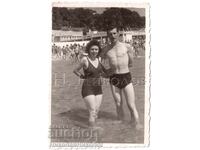 SMALL OLD PHOTO VARNA MIXED BEACH E231