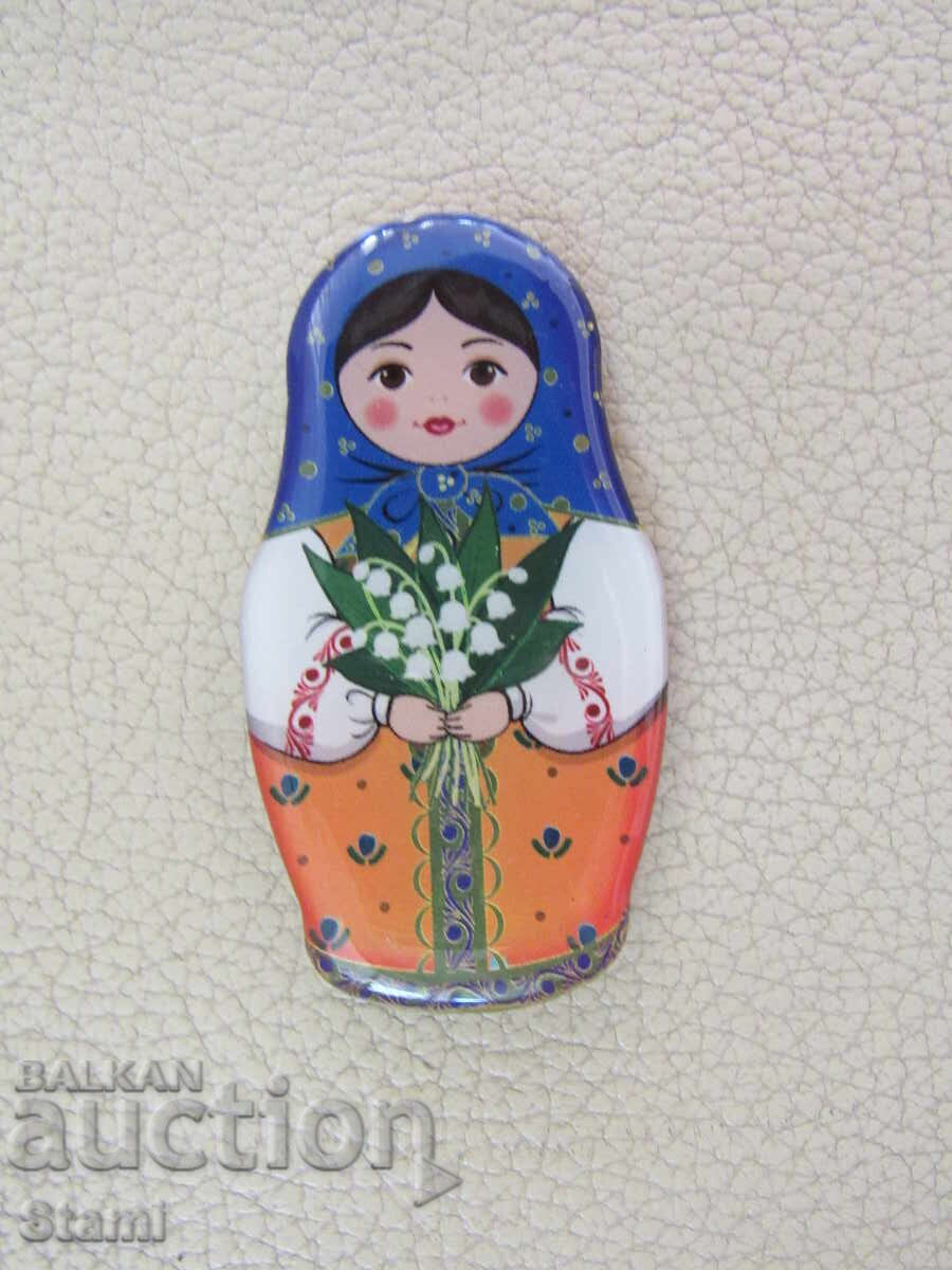 Αυθεντικός μαγνήτης matryoshka από τη σειρά Russia-2 με τιμή 7.90 BGN | € 4.04