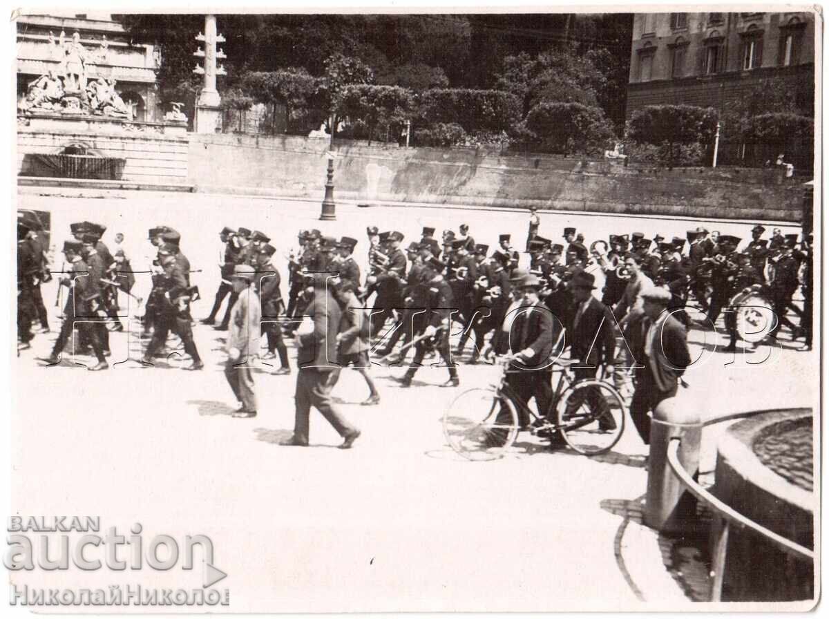 1931 ΠΑΛΙΑ ΦΩΤΟΓΡΑΦΙΑ ΡΩΜΗΣ ΔΙΑΔΗΛΩΣΗ ΣΤΡΑΤΙΩΤΙΚΗ ΠΑΡΕΛΑΣΗ Ε236