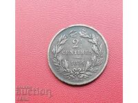 Luxembourg - 2.5 Centimes 1854 - Rare and Well Preserved