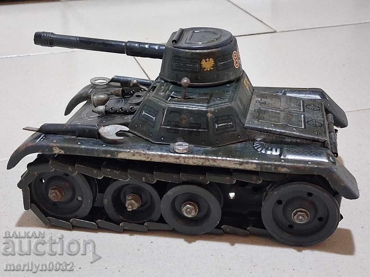 German sheet metal toy tank 30-40 years Wehrmacht ORIGINAL with price 399.00 BGN | € 204.01