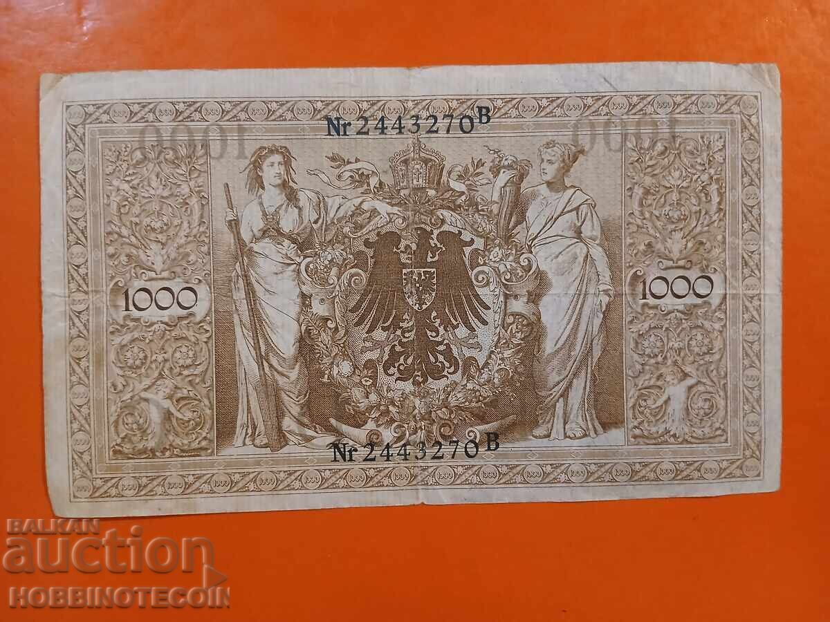 GERMANY 1000 1,000 issue 1910 GREEN PRINT 4 with price 4.87 BGN | € 2.49
