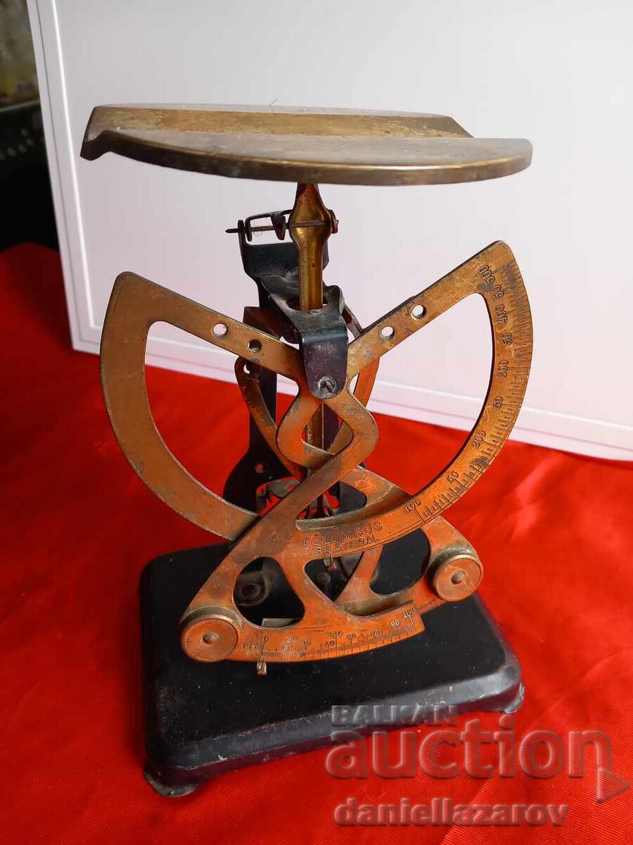 1900s Old Postal Scale, Columbus Balance with price 85.00 BGN | € 43.46 1900s Old Postal Scale, Columbus Balance with price 85.00 BGN | € 43.46