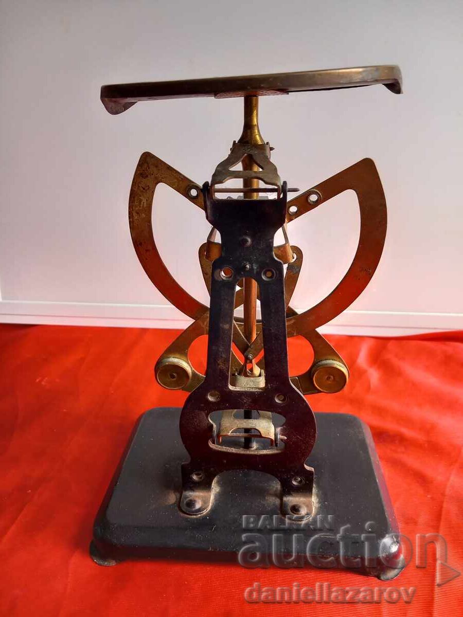 Delivery of 1900s Old Postal Scale, Columbus Balance Delivery of 1900s Old Postal Scale, Columbus Balance