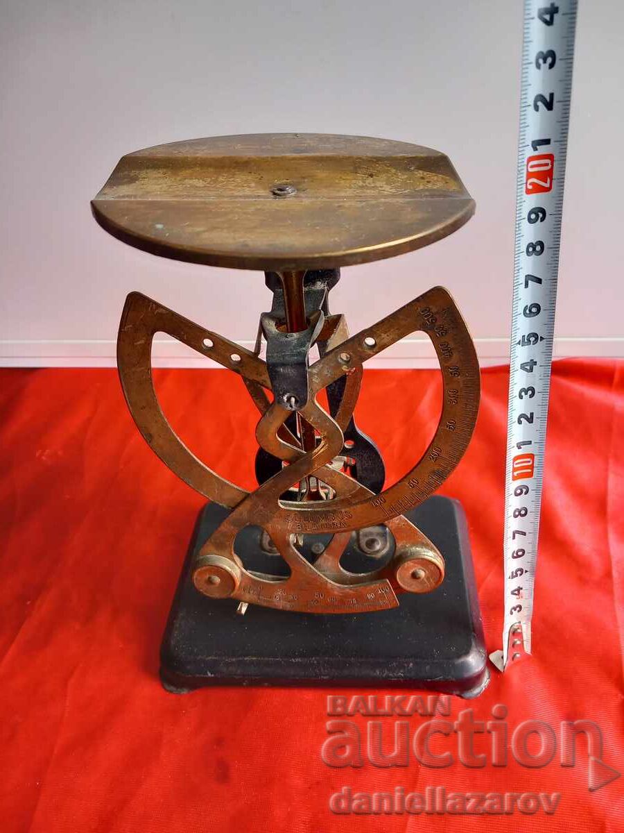 1900s Old Postal Scale, Columbus Balance - 7 1900s Old Postal Scale, Columbus Balance - 7