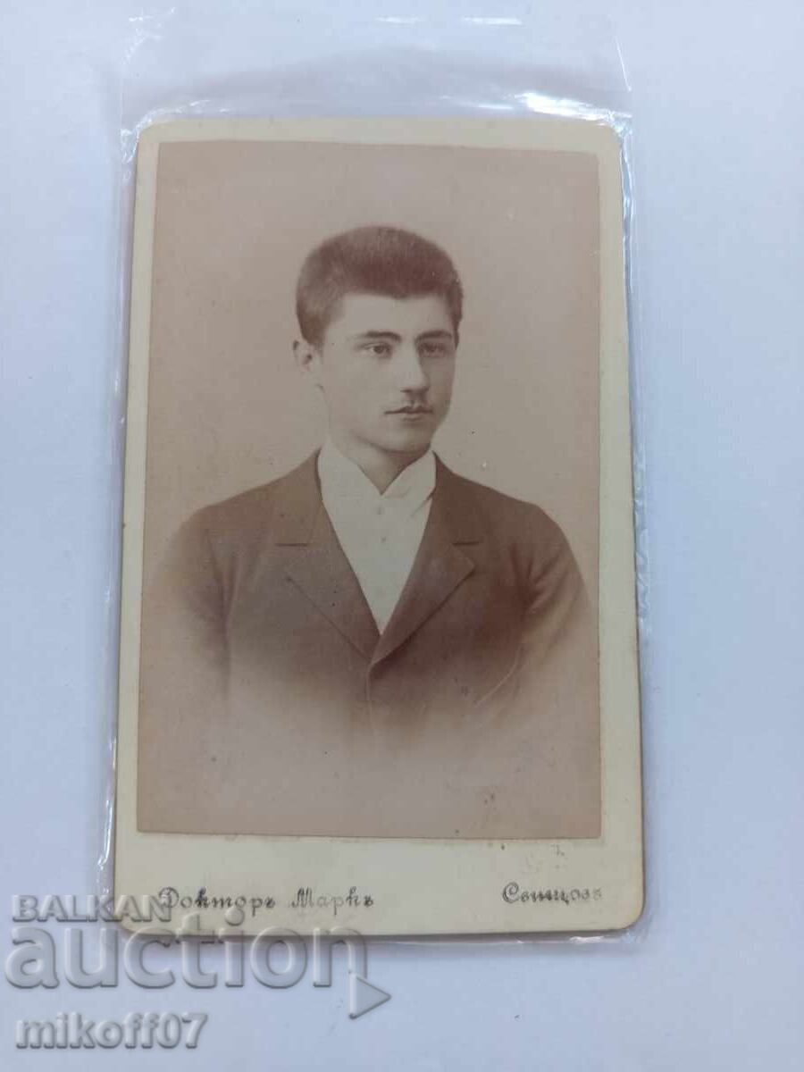 Photo cardboard photography Doctor Mark