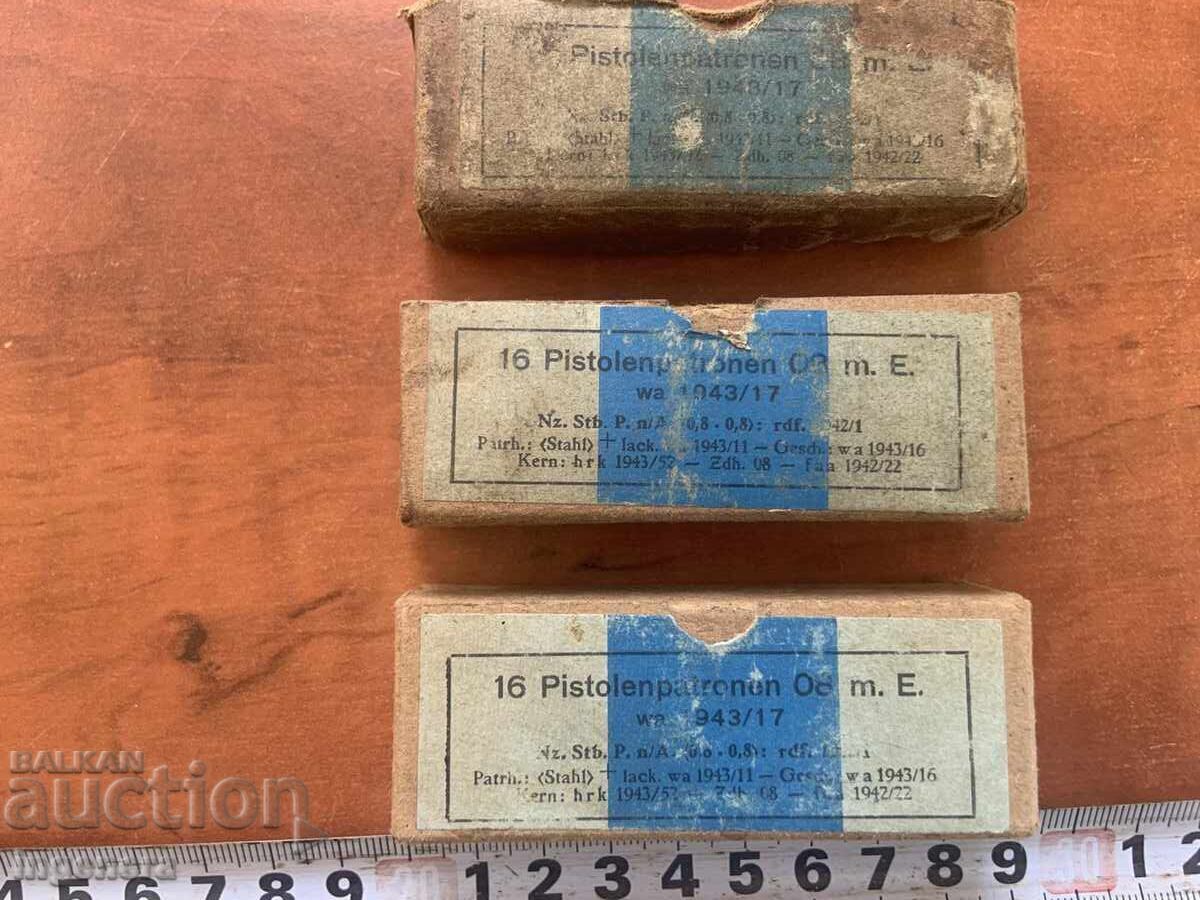 CUTII VECHI DE CARTON DIN 1943 WW 2 - 3 BUC