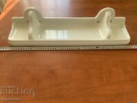 POLIȚĂ DIN PORȚELAN, SĂPUNIȚĂ, SUPORT PENTRU BAIE