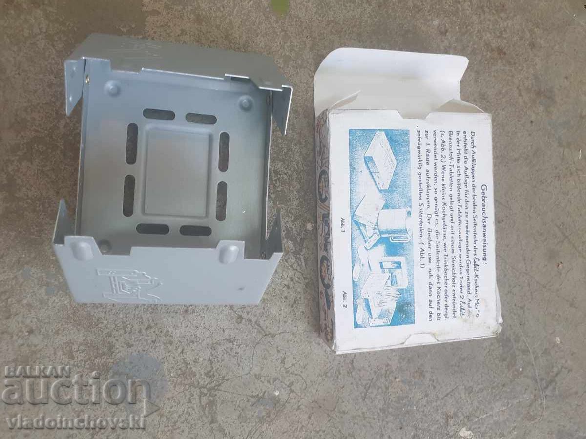 военна походна печка Есбит, Вермахт, Втора световна война с цена 50.00 лв. | € 25.56 военна походна печка Есбит, Вермахт, Втора световна война с цена 50.00 лв. | € 25.56