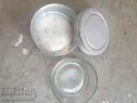 Cutie veche militară sau turistică din aluminiu cu inserție