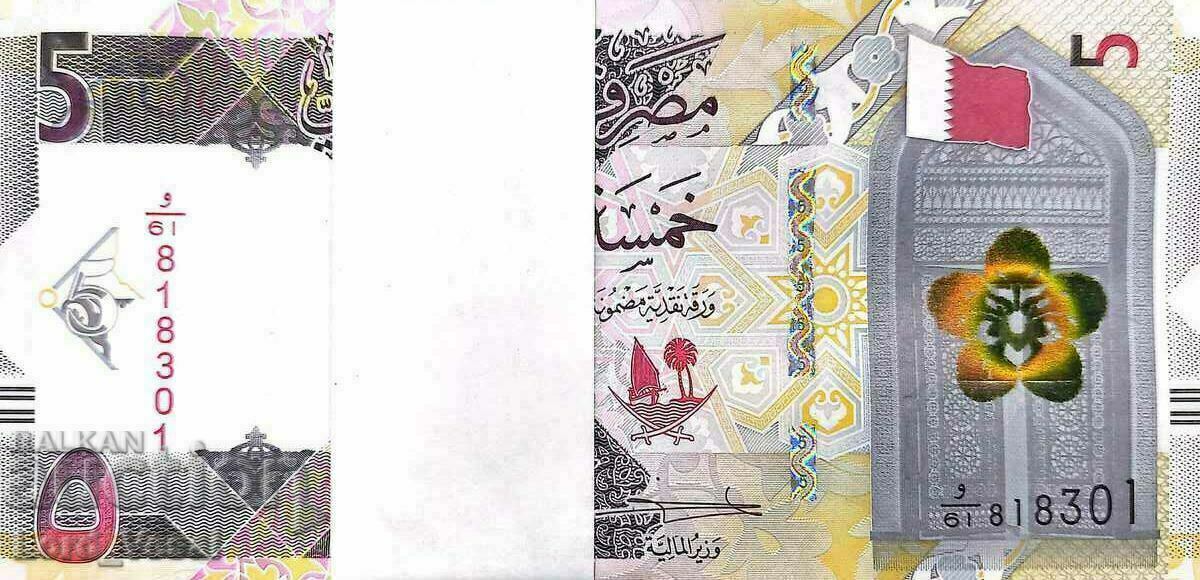 Аукцион Qatar - 5 Riyal 2022 TBB# 220 UNC Аукцион Qatar - 5 Riyal 2022 TBB# 220 UNC