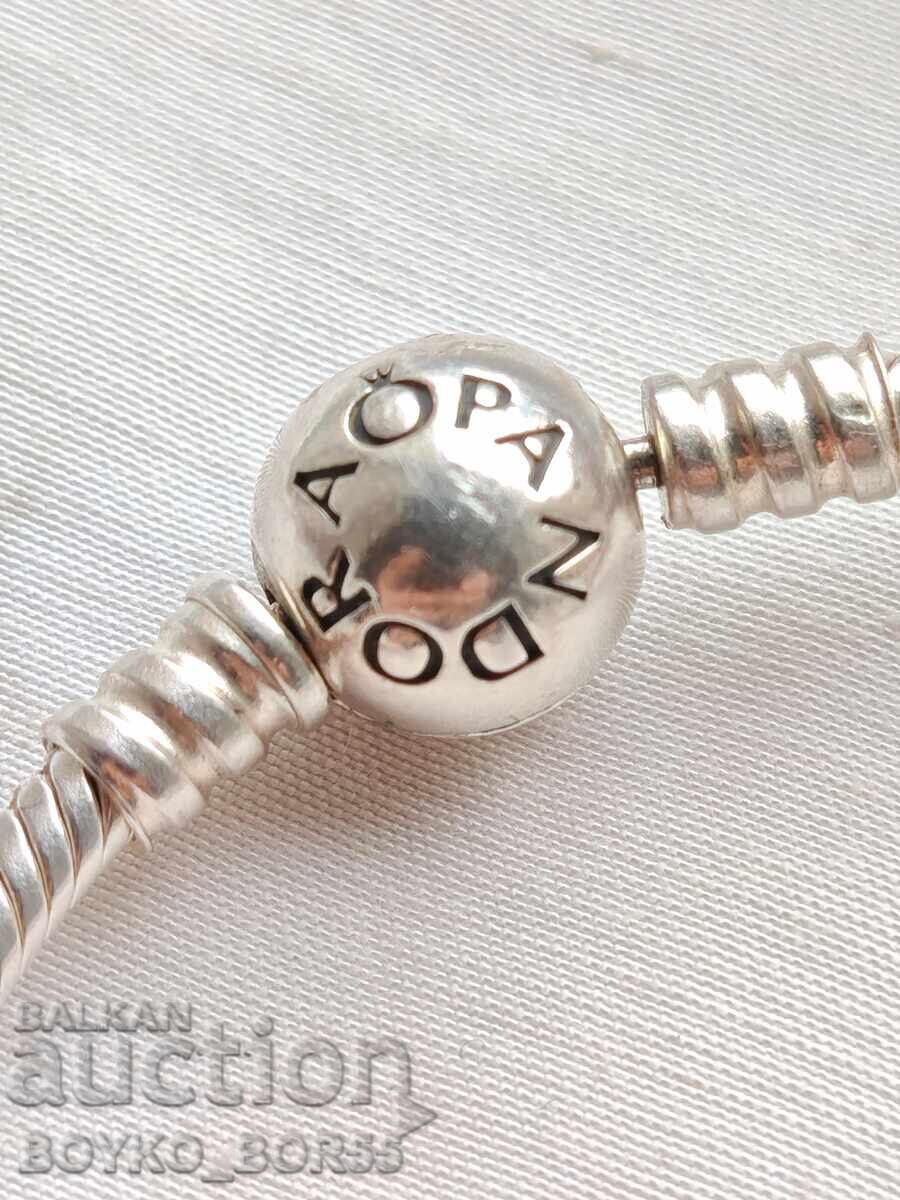 Прекрасна Оригинална Сребърна Гривна PANDORA Прекрасна Оригинална Сребърна Гривна PANDORA