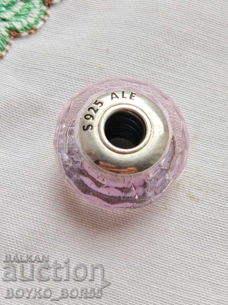 Frumos Talisman Original din Argint PANDORA cu Cristal Roz cu preț 57.00 BGN | € 29.14 Frumos Talisman Original din Argint PANDORA cu Cristal Roz cu preț 57.00 BGN | € 29.14