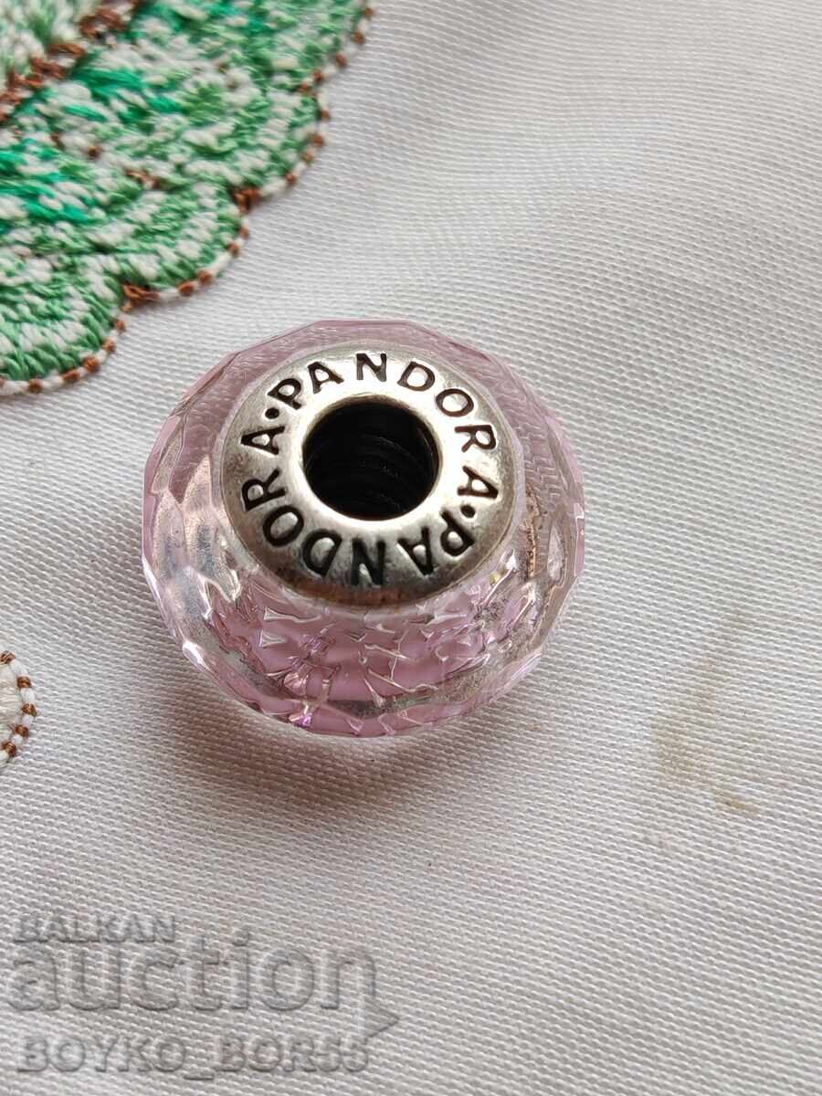 Licitație Frumos Talisman Original din Argint PANDORA cu Cristal Roz Licitație Frumos Talisman Original din Argint PANDORA cu Cristal Roz