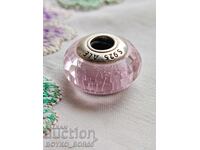 Frumos Talisman Original din Argint PANDORA cu Cristal Roz