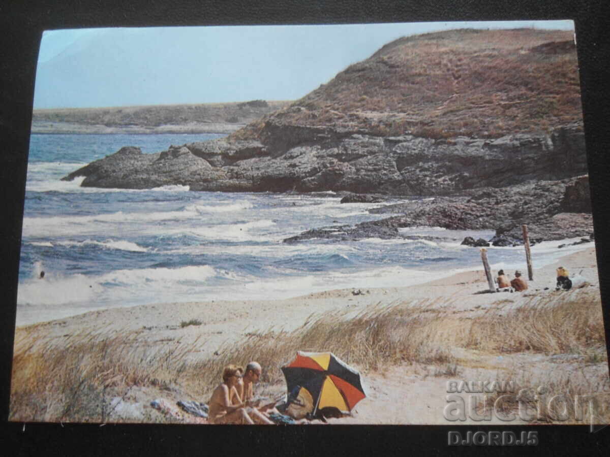 BURGAS DISTRICT. Camping "Coral", Old postcard