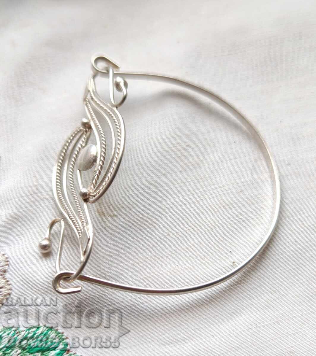 Αρχικό, Αυθεντικό, Κομψό Ασημένιο Γυναικείο Βραχιόλι