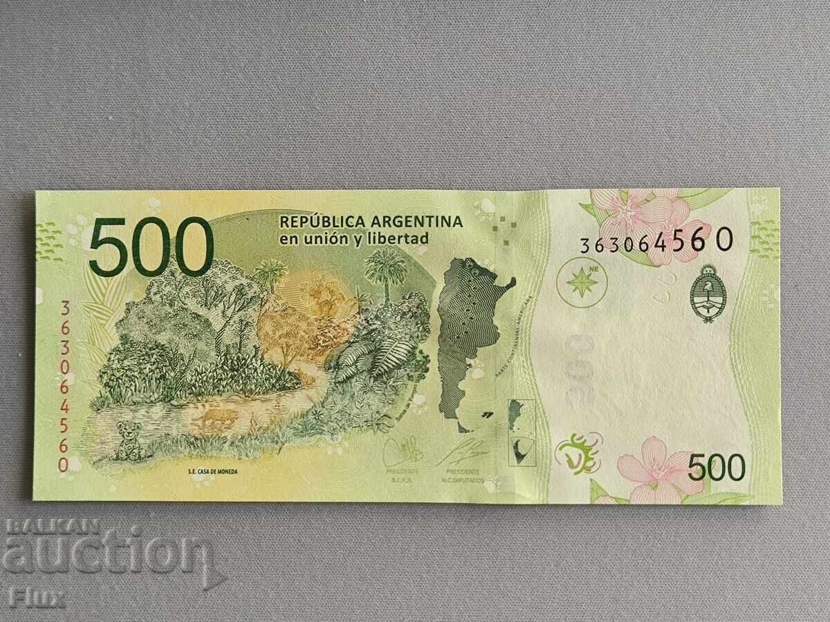 Licitație Bancnota - Argentina - 500 pesos UNC | 2016 Licitație Bancnota - Argentina - 500 pesos UNC | 2016