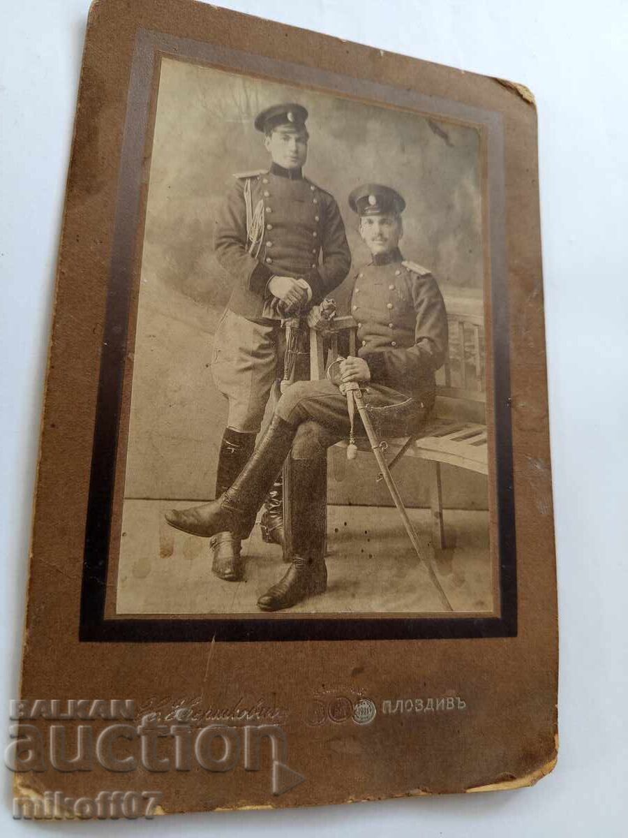 Photograph, cardboard, photograph, Officer Hershkovich, Plovdiv