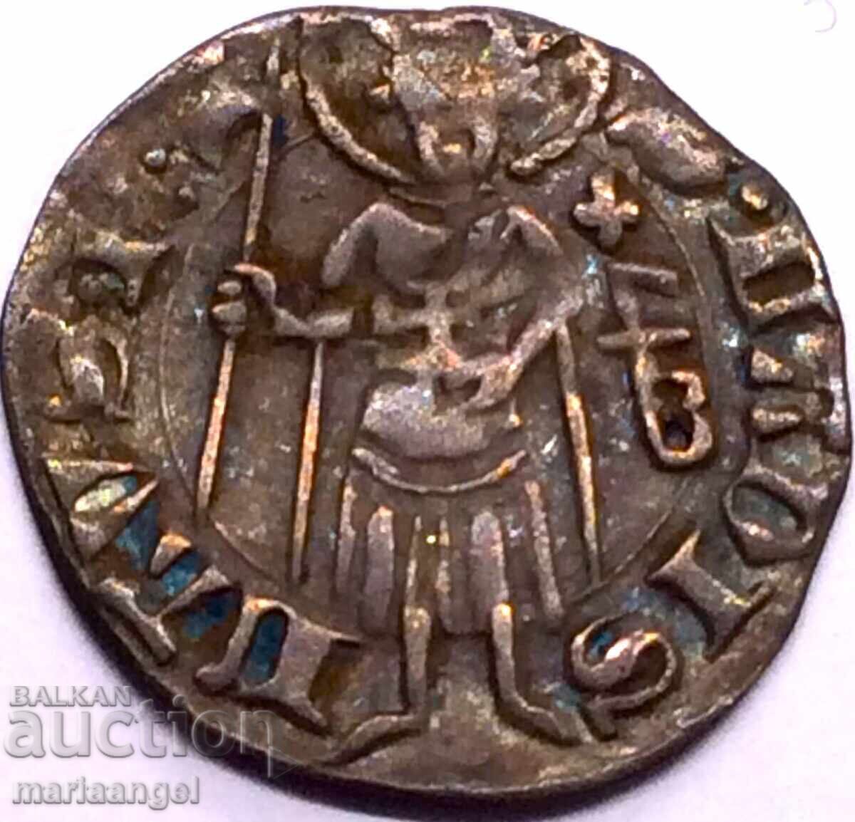 Доставка на Унгария 1 денар Луи I сребро - малка и рядка Доставка на Унгария 1 денар Луи I сребро - малка и рядка