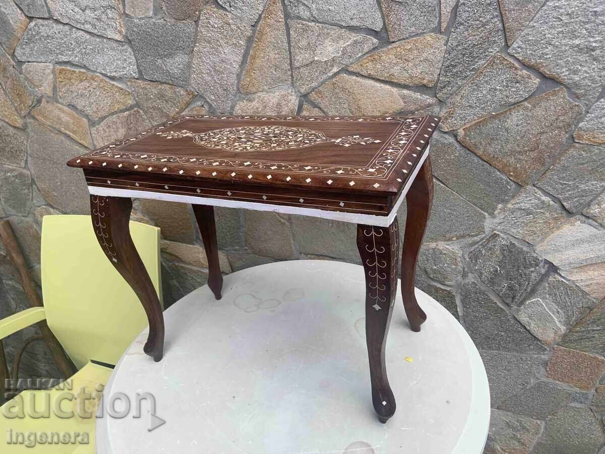 MASĂ MĂSUȚĂ CHIPPENDALE INTARSIE FRUMUSEȚE - 490 X 280 X 410 MM - 6 MASĂ MĂSUȚĂ CHIPPENDALE INTARSIE FRUMUSEȚE - 490 X 280 X 410 MM - 6