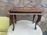 MASĂ MĂSUȚĂ CHIPPENDALE INTARSIE FRUMUSEȚE - 490 X 280 X 410 MM