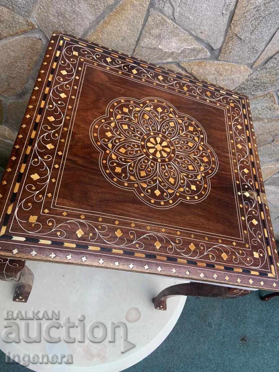 CHIPPENDALE STYLE TABLE WITH INLAY BEAUTY - 460 X 460 X 490 MM with price 159.00 BGN | € 81.30