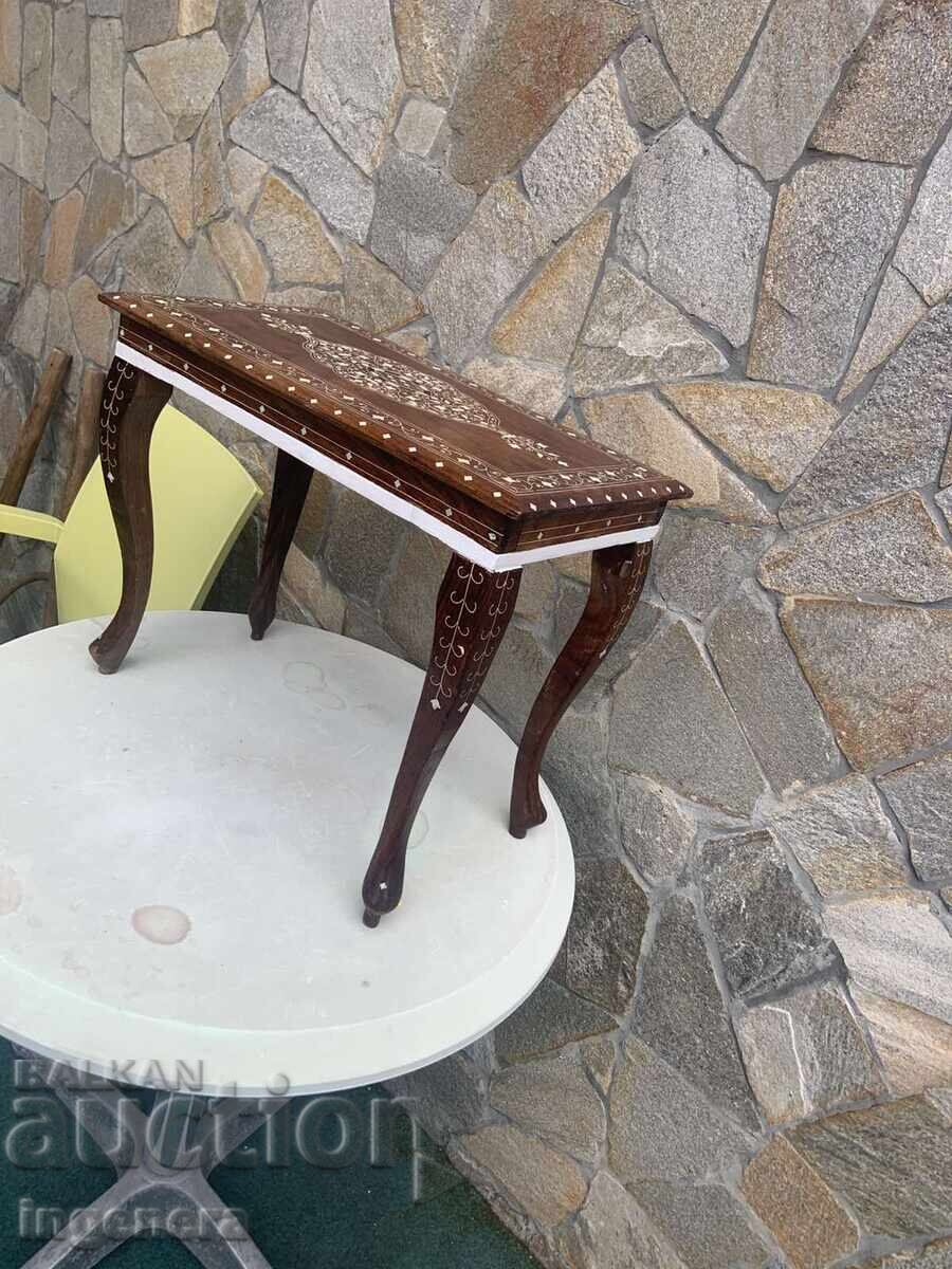 CHIPPENDALE STYLE TABLE WITH INLAY BEAUTY - 490 X 280 X 410 MM - 5