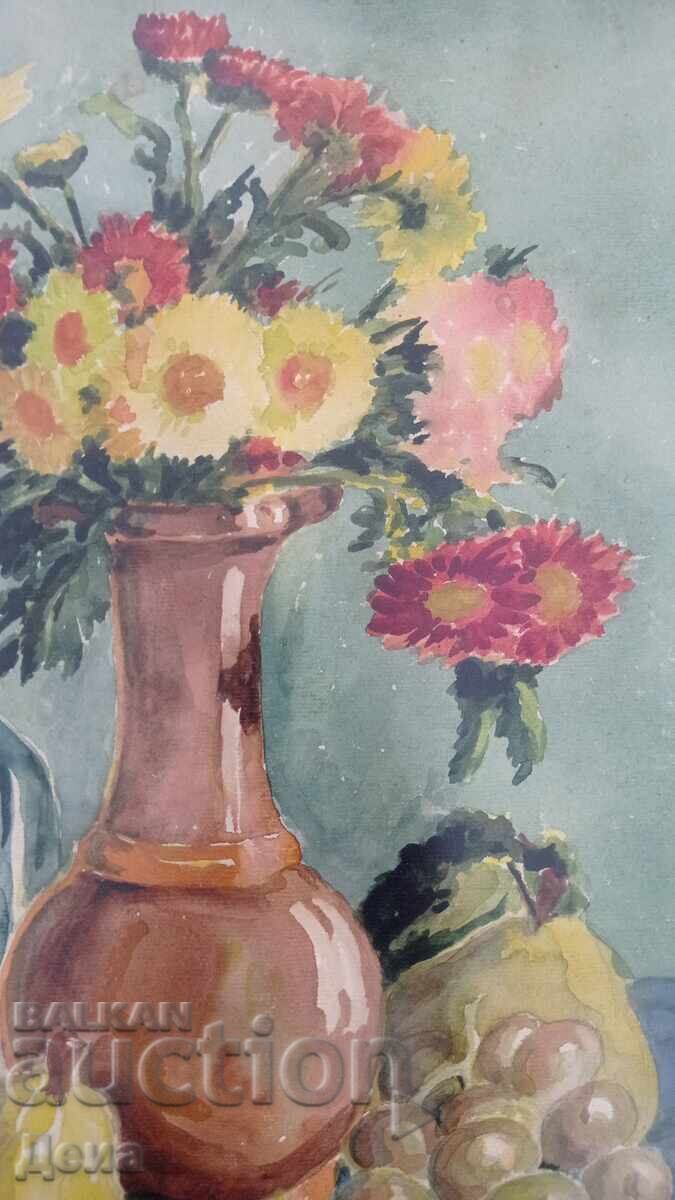 Peter Petrov watercolor 1957 - 5