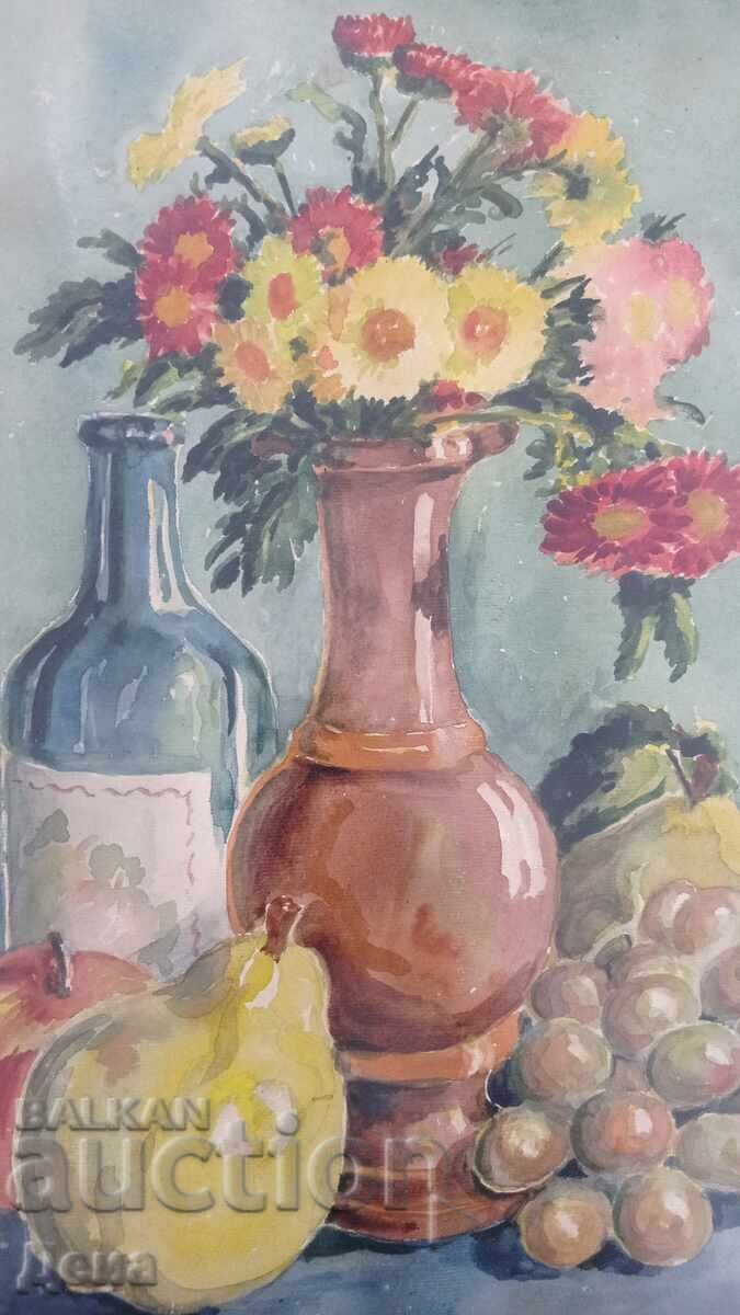 Peter Petrov watercolor 1957 - 7