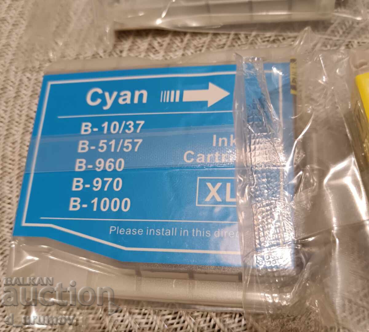 New ink cartridges for printer BROTHER LC 1000 XL - 5 pcs with price 20.00 BGN | € 10.23