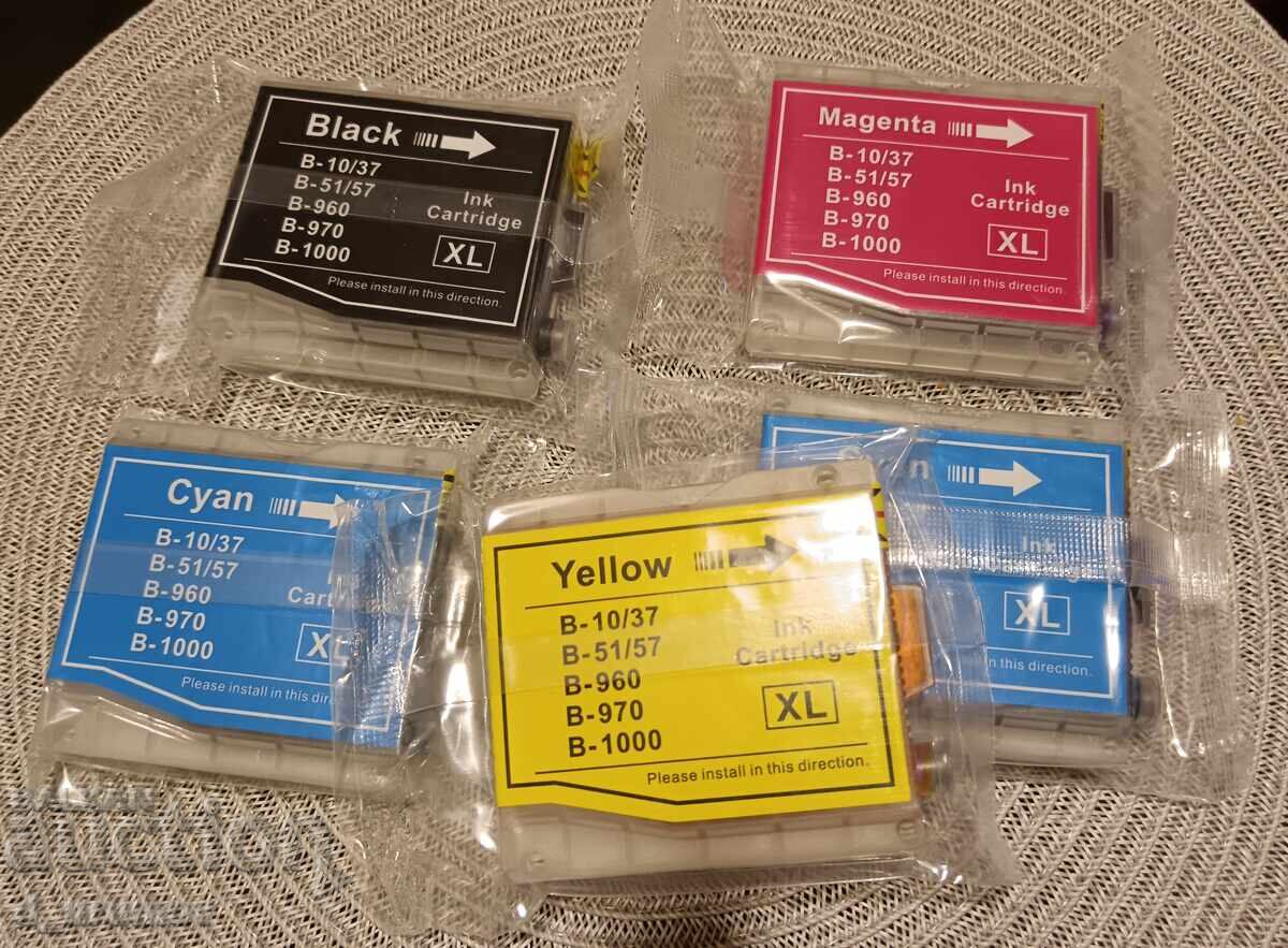 New ink cartridges for printer BROTHER LC 1000 XL - 5 pcs