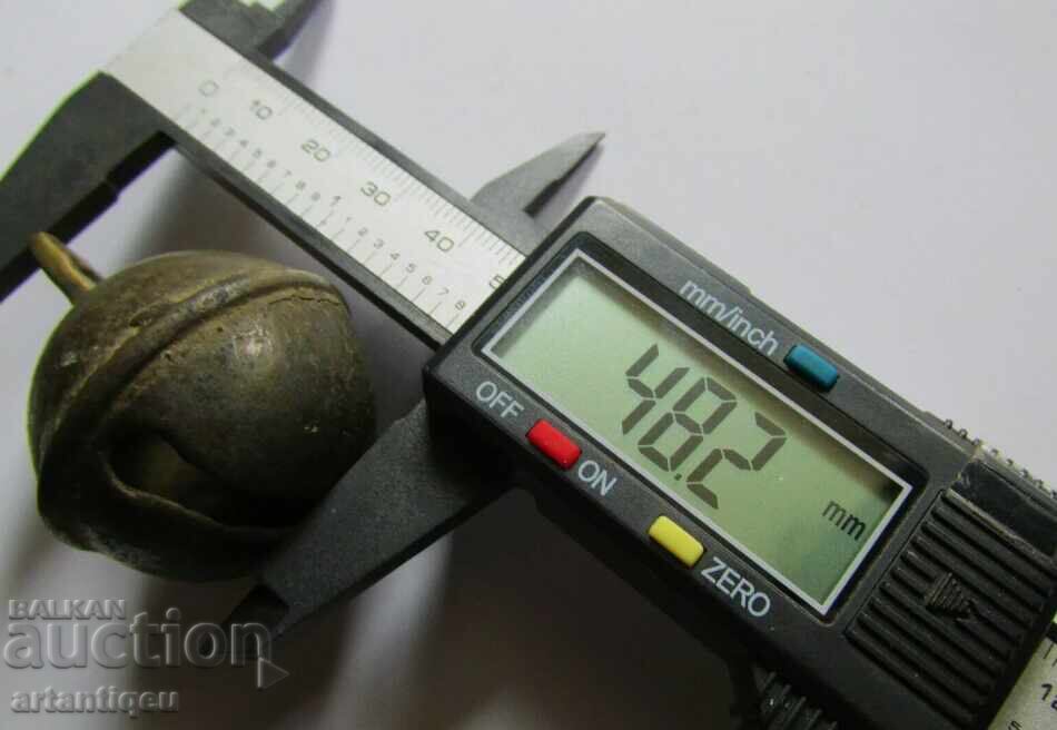 Αρχαία χάλκινη καμπάνα - κουδούνι με ρωγμή - 6