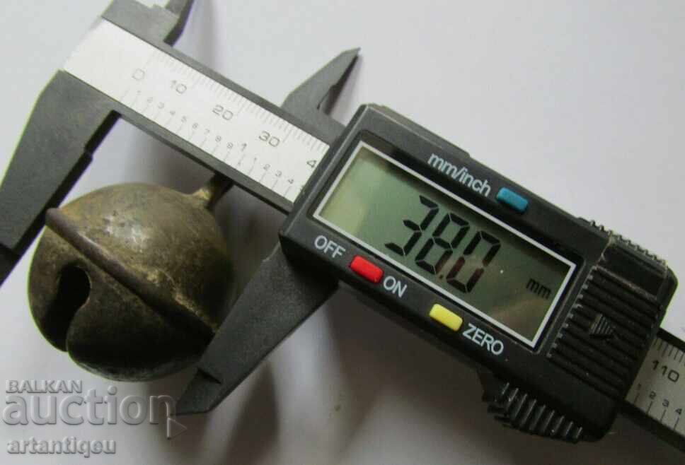 Αρχαία χάλκινη καμπάνα - κουδούνι με ρωγμή - 7