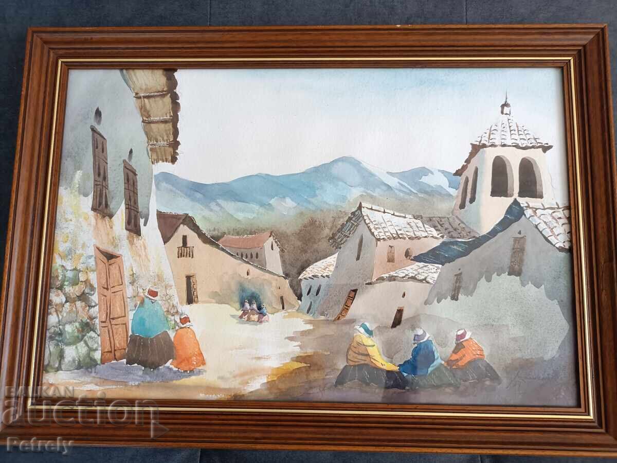 Голям стар акварел Голям стар акварел