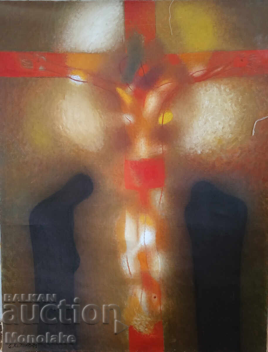 Georgi Alaĭkov (1950) "Hristos / Răstignire" tablou Georgi Alaĭkov (1950) "Hristos / Răstignire" tablou