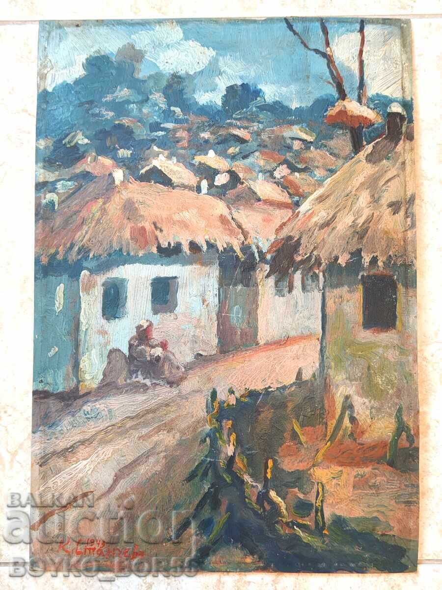 Ζωγραφική με λάδι σε χαρτόνι 1943 Ζωγραφική με λάδι σε χαρτόνι 1943