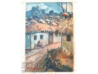 Oil Painting on Cardboard 1943