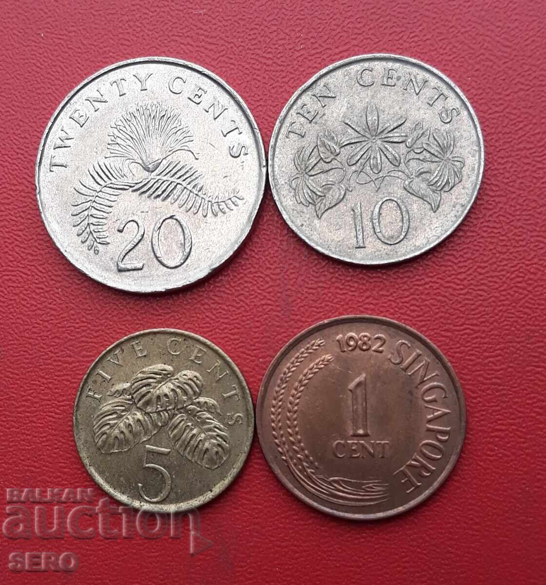 Singapore Lot of 4 Coins