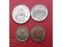 Singapore Lot of 4 Coins