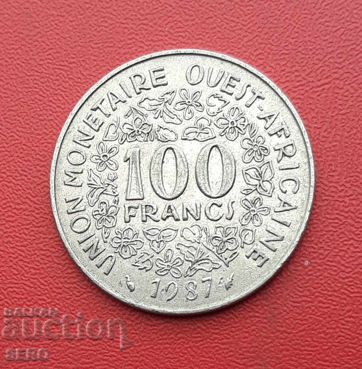French West Africa - 100 Francs 1987 French West Africa - 100 Francs 1987