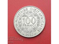 French West Africa - 100 Francs 1987