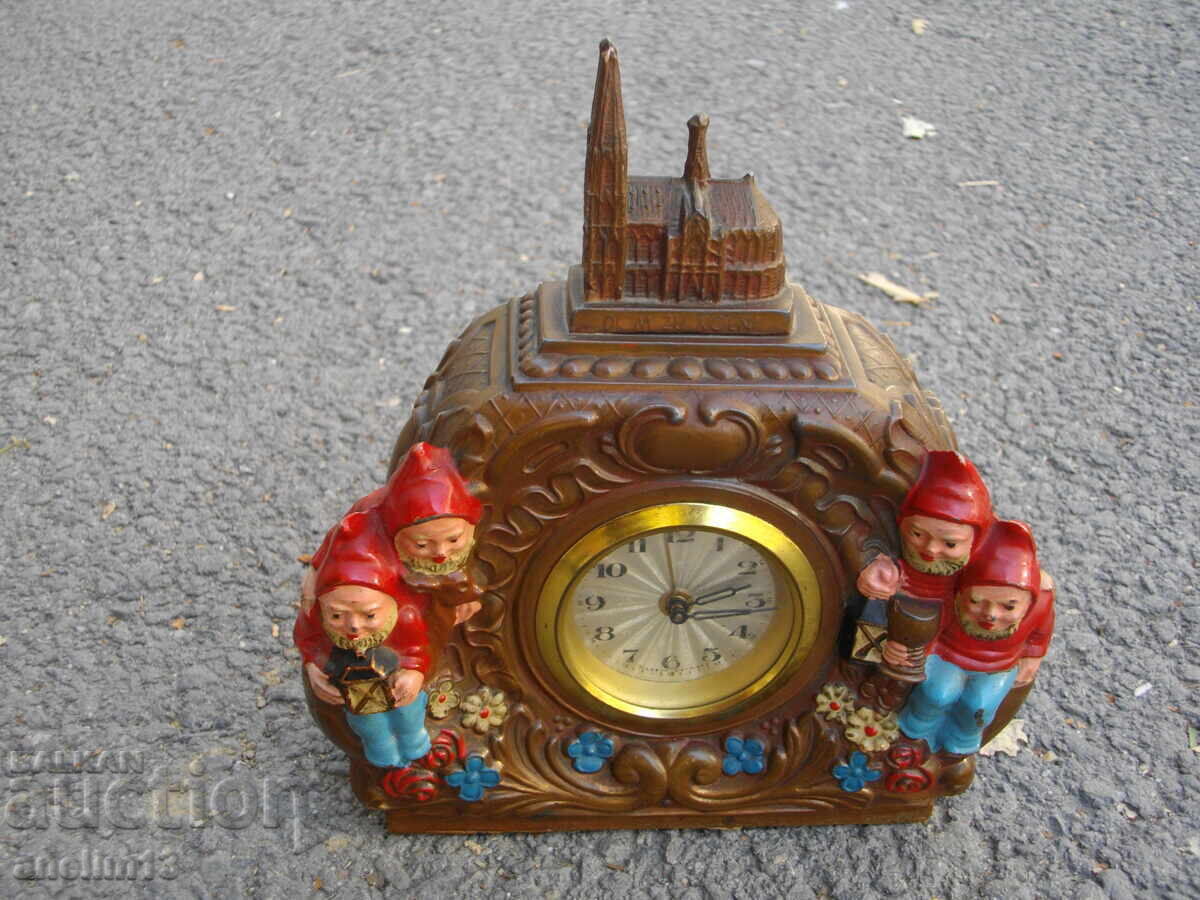 COLLECTOR'S DESK CLOCK ALARM CLOCK DWARF GERMANY with price 105.00 BGN | € 53.69