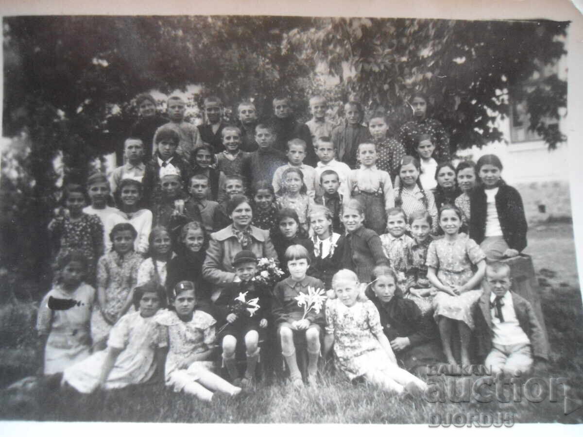 Παλιά φωτογραφία, IV τάξη, σχολικό έτος 1938-1939