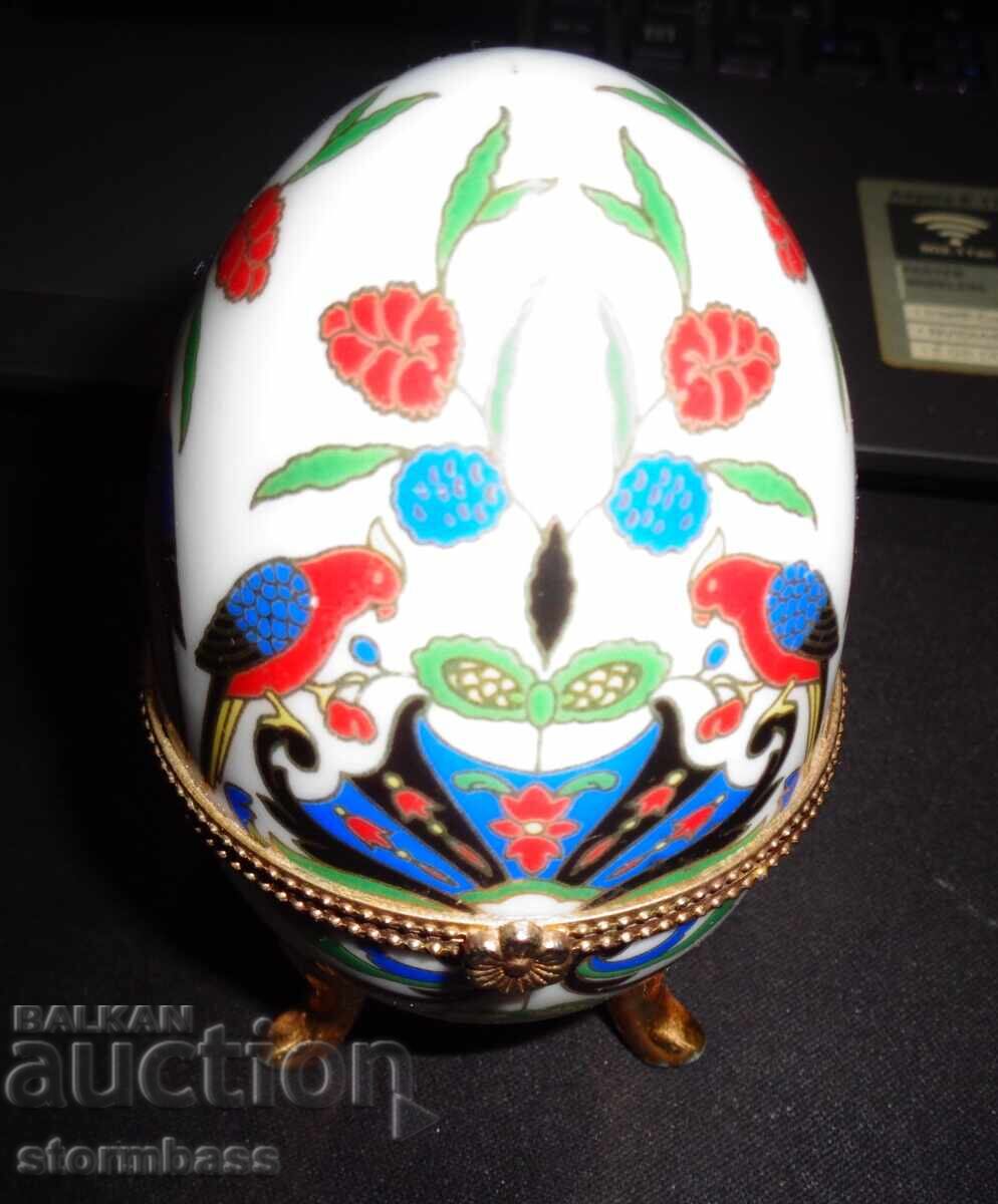 Porcelain egg, jewelry box - 5 Porcelain egg, jewelry box - 5