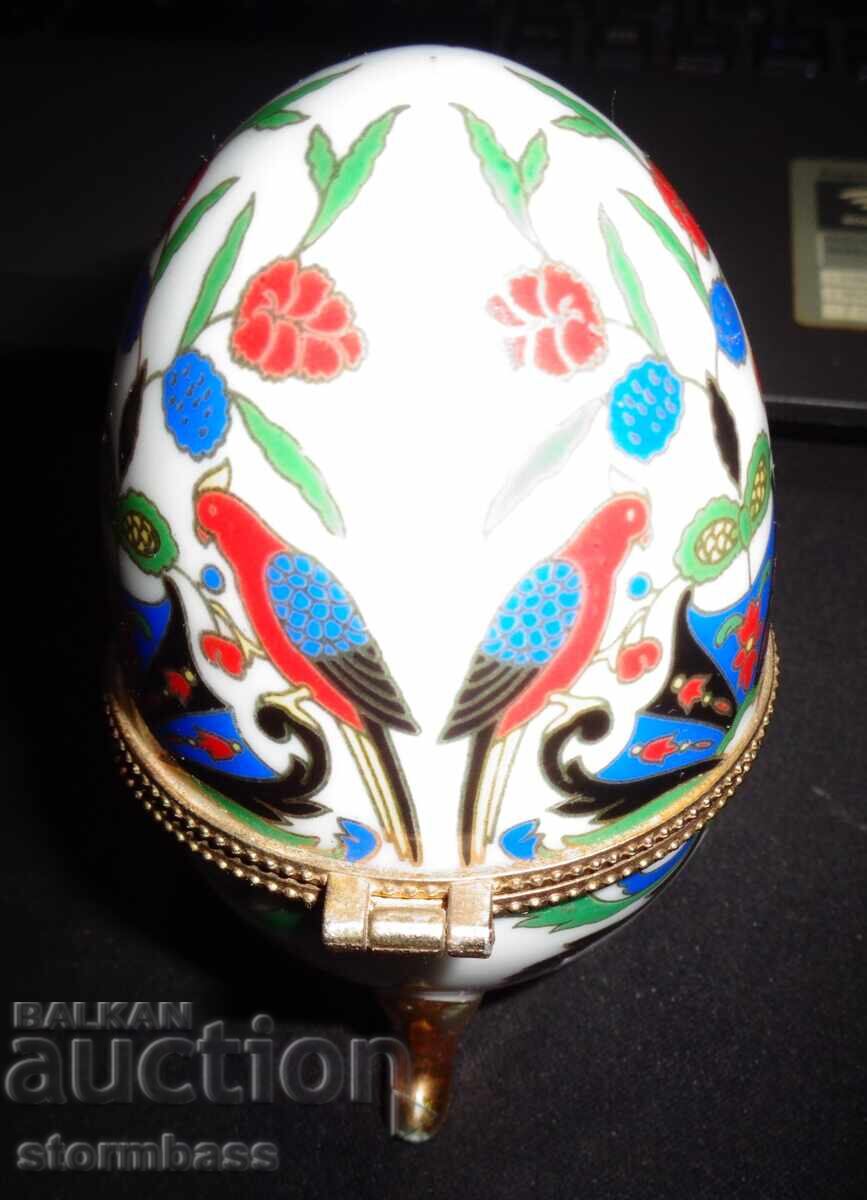 Porcelain egg, jewelry box - 7 Porcelain egg, jewelry box - 7