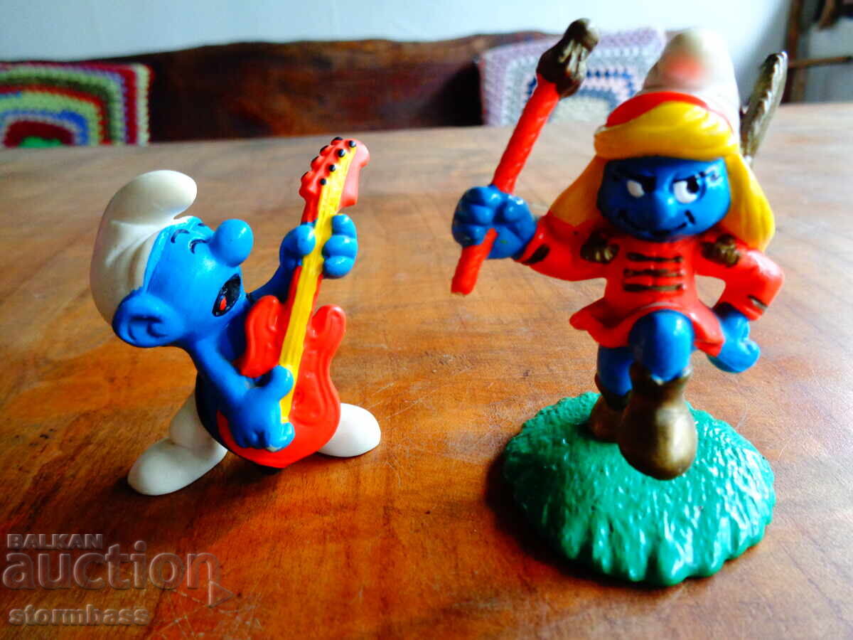 Δημοπρασία Δύο φιγούρες Στρουμφάκια