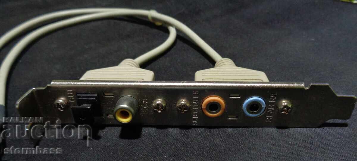 Suport SPDIF + SUB + 2 x 3.5mm la 2 x 6 Pin IDC Header cu preț 5.00 BGN | € 2.56