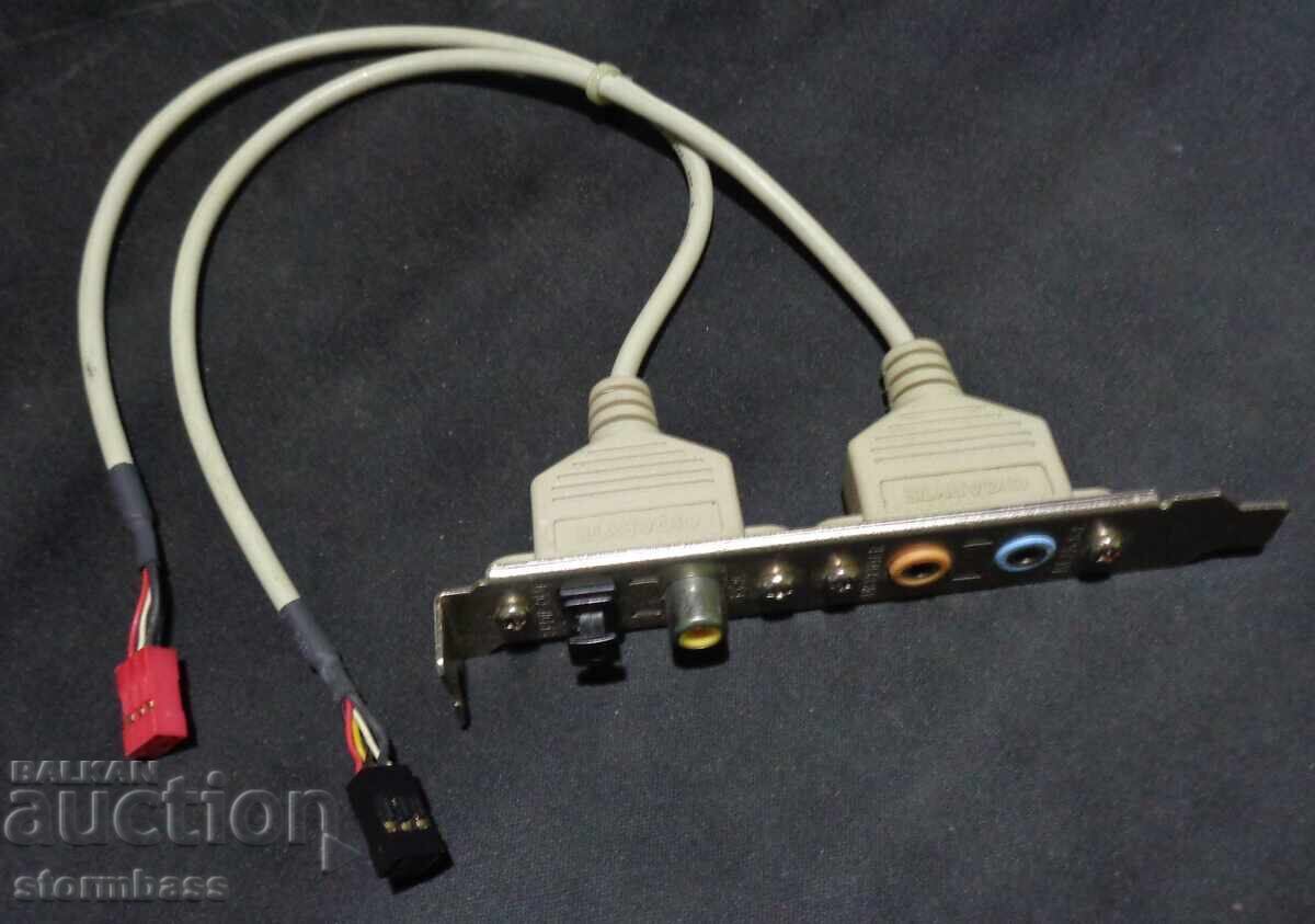 SPDIF Bracket + Subwoofer + 2 x 3.5mm to 2 x 6 Pin IDC Header SPDIF Bracket + Subwoofer + 2 x 3.5mm to 2 x 6 Pin IDC Header