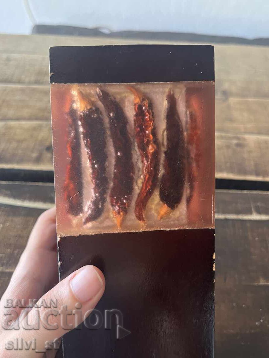 Delivery of Candlestick / wooden with chili peppers